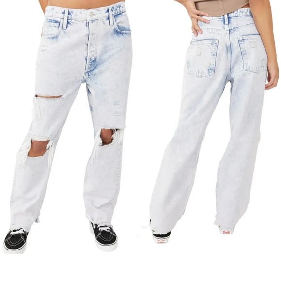 We The Free Denim - We the Free Tapered Baggy Boyfriend Jeans Size 31 Distressed
